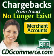 CDG Commerce Merchant Accounts - Chargebacks from fraud No Longer Exist!